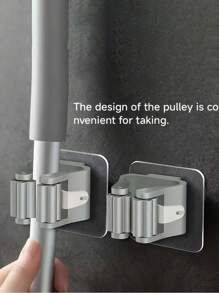 1 szt./5 szt./10 szt. Nowoczesny uchwyt ścienny na mop i miotłę, wytrzymałe plastikowe haki do przechowywania bez wiercenia, łatwy montaż, odpowiedni do łazienki i kuchni, nowoczesny styl, organizer na drzwi, wieszak na ubrania, wieszak ścienny, samoprzylepny haczyk ścienny, organizer ścienny, zestaw wieszaków, ramka na zdjęcia