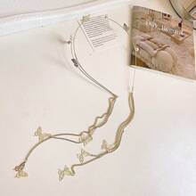 1pc Beautiful Elegant Butterfly Tassel Headband, Fashion Head Band For Women, Suitable For Wedding, Party, Celebration, Fairy Costume - Multicolor - View 12