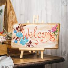 1pc Large Rose Flower Stencil Template, A4 Size Reusable For DIY Handcraft Silkscreen Printing, Painting On Wood, Canvas, Wall, Furniture - Plastic Template For Crafts And Decorations,Back To School,School Supplies