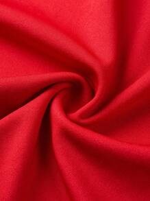 BIUBIU Plus Size Women's Deep V-Neck Backless Hollow Bowknot Patchwork Long Jumpsuit, Suitable For Casual, Business, Vacation And Other Occasions, Fashionable Item - Red - View 8