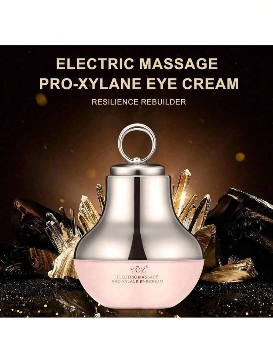 YCZ Retinol Vibrating Eye Cream 50g - Satisfies Fine Lines, Tightens Skin, Contains Hyaluronic Acid And Glycerin - Formaldehyde-Free Daily Skin Care, Suitable For All Skin Types - 粉色 - 查看 1