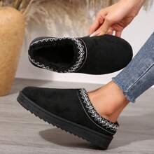 Women's Sandals - Warm And Durable Shoes For Outdoor Non Slip Comfort, Winter Slippers With Thickened Flat Soles Platform Snow Boots