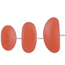 1/3Pcs Ceramic Clay Auxiliary Tools DIY Hand Made Sculpture Pottery Ceramics Shaping Tool Silicone Clay Scraper Cutter - Orange Red - View 3