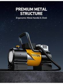 AstroAI Inflador de Neumáticos Compresor de Aire Portátil (Hasta 150 PSI) Bomba de Neumáticos para Coche 12V DC Bomba de Aire Digital con 12 LEDs Luz Super Brillante para Bicicleta, Motocicleta - 1 - Ver 5