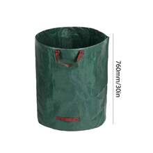 Garden Waste Bag 60L-500L Large Capacity Garden Bag Reusable Waterproof Leaf Sack Storage Collection Container For Garden Yard