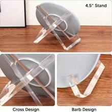 Giá trưng bày Acrylic trong suốt cho đĩa, bánh trà, tác phẩm nghệ thuật, giá trưng bày nghệ thuật, giá trưng bày đĩa tròn, giá trưng bày đồ lưu niệm, giá trưng bày đĩa gốm hình chữ X, khung trưng bày nghệ thuật đĩa than, kệ trưng bày sách thực đơn - Trong sáng - Xem 4