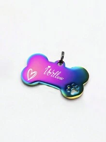 Placas personalizadas para mascotas, placas de identificación para perros personalizadas, placas y collares para perros, placas de identificación para perros grabadas, placas de identificación para mascotas personalizadas, placas de identificación para perros divertidas, placas de dirección para perros y llaveros personalizados - Multicolor - Ver 15