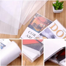 5/10pcs Transparent Plastic Book Covers, Self-Adhesive Closure, Transparent Book Covers For School, Waterproof And Wear-Proof Book Leather Covers A4, 16K, A5, Back To School, School Supplies - Clear - View 5