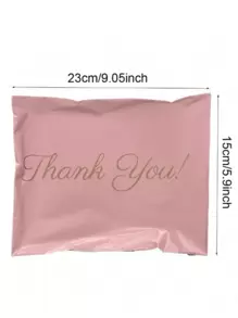 10PCS Attractive Pink Thank You Gift Bags -Secure Sealed Design For Parties & Small Businesses Ideal Party Favor Packaging