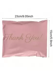 10PCS Attractive Pink Thank You Gift Bags -Secure Sealed Design For Parties & Small Businesses Ideal Party Favor Packaging
