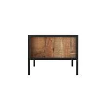 Loft & Luv Montana Indoor Wood & Metal Coffee Table, Rustic Raw Wood Look - 1 - View 5