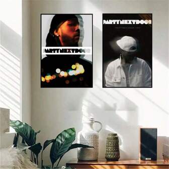 1 张流行现代专辑封面艺术印刷海报，帆布墙无框海报装饰，音乐爱好者的理想礼物，非常适合卧室、客厅、走廊、办公室装饰，增强房间美感，适合音乐爱好者和粉丝！