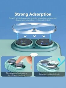 3D Thickened Glass Camera Lens Protector For IPhone 17/17 Pro/17 Pro Max/17 Air /11/12/13/14/15/16 Pro Max Plus, Provides Full Coverage Rear Camera Film, Scratch-Resistant, Easy To Install