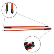 2 Pack Golf Alignment Stick  Golf Alignment Sticks Collapsible Golf Practice Rods Swing Trainer Tools Golf Swing Training Tool - Green - View 6