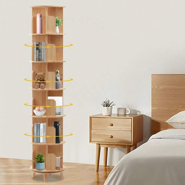 Futchoy FUTCHOY Scaffale rotante Scaffale rotante a 360 ° Stand Shelf Display Organizzatore da scaffale multifunzionale