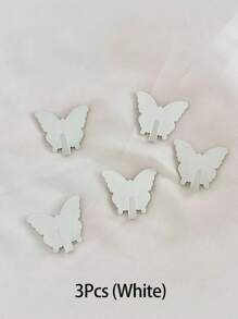 3 ganchos decorativos de pared color rosa con diseño de mariposa. Ganchos sin necesidad de taladrar. Muy adecuados para la decoración de la habitación de niñas. Estilo minimalista. Ideal para colgar llaves, abrigos, toallas, sombreros, joyas, paraguas, etc. Adecuado para la sala de estar, dormitorio, oficina, decoración del hogar, decoración de la habitación, decoración de pared