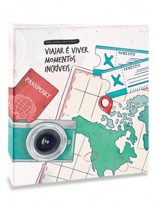ICAL Álbum de Fotografia Viagem 200 Fotos 10x15 Rebites