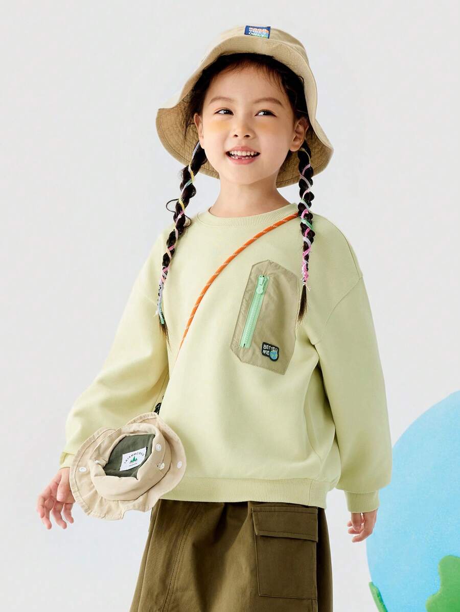 mini bala Tween Girl' Breathable Sweatshirt, And Cool Spring Layer