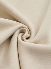 Pantalones casuales de talla grande de cintura alta, unicolor, con bolsillo con cremallera, pierna recta holgada, efecto adelgazador