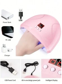 Đèn sấy móng tay gel UV LED LULAA, Máy sấy móng chuyên nghiệp, Đèn sấy gel vỏ nhựa, Lò sấy sơn gel nhanh, Cảm biến tự động di động, Máy sấy móng tại nhà và salon, Món quà tốt nhất cho các cô gái, Máy sấy móng tay UV LED với cảm biến thông minh, Đèn UV có thể sấy khô mọi loại sơn gel móng tay, Dụng cụ làm móng chuyên nghiệp - hồng hoặc trắng - Xem 12