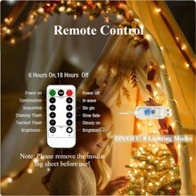 1pc 55/240 LED White Birch Tree Light, Warm White, USB & 3AA Battery Powered (Batteries Not Included), Multi-Function Modes, Holiday (Christmas, Halloween, Thanksgiving) Decoration Tree, Thanksgiving Gift, Easter Party Decor - Warm white light - View 8