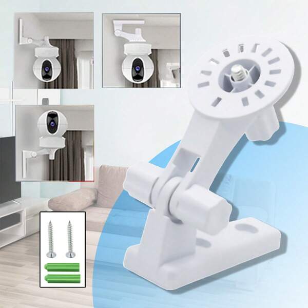1 Stück/2 Stücke kabelloser Kamerahalterung, Überwachungsausrüstungs-Zubehör, Innenraum Kamera Wand-/Deckenhalterung, 360° drehbarer Schwenkhalter