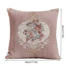 1 pezzo 45cm*45cm Federa per cuscino di lusso e stile nordico per divano in tessuto jacquard