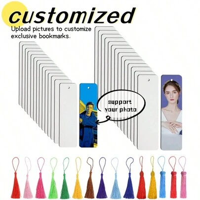 Spersonalizowana zakładka do książki ze zdjęciem i imieniem oraz frędzlami, kolorowa spersonalizowana zakładka do książki dla czytelników, prezent dla miłośników książek, prezent na ukończenie szkoły, sezon powrotu do szkoły, DIY