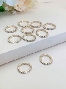 1 Set di braccialetti con perle sintetiche, estremamente delicati, adatti per le donne