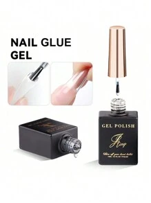 JTING 1 件 15ml 透明指甲胶 UV/LED 指甲油适用于假指甲强力粘合持久胶水凝胶，用于美甲沙龙修甲设计、居家美甲 DIY 或女性礼物 - 無色 - 查看 8