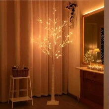 1Pc 4FT/72LED,6FT/156LED Berkenboom Licht,8 Functies, Lamp Vloer Kunstmatige Berkenboom Met Licht Voor Thuis Festival Feest Verjaardag Bruiloft,Kerstdecoratie,Thanksgiving Decoratie,Woonkamerdecoratie,Binnen- En Buitendecoratie,Kamerdecoratie Kerstdecoratie Kerstlicht Slaapkamerdecoratie Woondecoratie Feestdecoratie Vakantie Festivalkerstcadeau Thanksgiving Kerstboomdecoratie Ornamenten