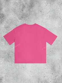 Women's Y2K Street Style Round Neck Short Sleeve Solid Color Unique Women Thin T-Shirt