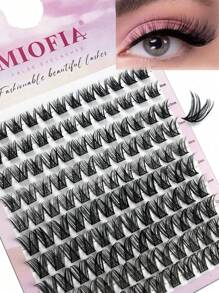 Lash Clusters 120pcs Cluster Lashes 0.07 Thick 8-14mm Wispy Individual Lashes Extensions Natural Look Lashes D Curl Fluffy Cluster Lashes DIY Eyelash Extension