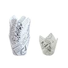 LIFETALK Solid Tulip Paper Muffin Cake Baking Cups