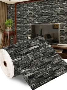 70cmx5m砖块泡沫板3D墙贴自粘DIY浮雕石头墙纸厨房浴室防水家居装饰 - 彩色 - 查看 9