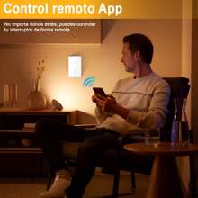 Interruptor Inteligente Touch Wi-fi De 2 Vías Sin Neutro,  Interruptor inteligente, interruptor de luz de pared WiFi Interruptor inteligente - Tipo de Enchufe A USA (110-127V) - Ver 10