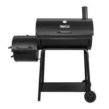 30" CC1830F Charcoal Grill With Offset Smoker - 黑色 - 查看 1