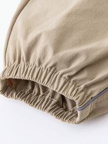 mini bala Kids' Outdoor Elastic Pants, Straight-Leg Tousers - Mocha Brown - View 8