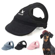 1 Pezzo Cappello da sole regolabile per cani, Cappello da baseball a becco d'anatra per cuccioli e gatti, Accessori per animali domestici da esterno