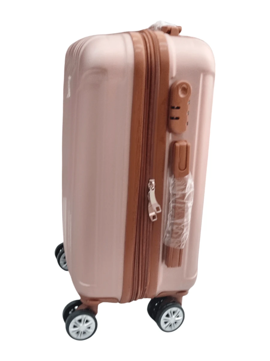 (MONTI ESTENBA MISTURADO ENVIADO ALEATORIAMENTE)Mala viaen para bordo do 10kg, 4 roda de 360º com as 2 zipe, zipe a prova de explosao(DUAS ESTENBA MISTURADO ENVIADO ALEATORIAMENTE) - Rosa chiclete - Visão 1