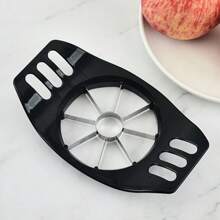 Premium Product Stainless Steel Slicer And Corer - Durable, Manual Fruit Cutter With Uniform Blades, Ergonomic Handle, Kitchen Gadget Perfectly Slicing Apples, Fruit Slicer - Black - View 5