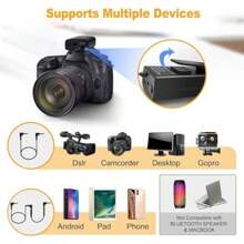 UHF Dual Rechargeable Wireless Lapel Microphone System For Android Smartphone Camera With 2 Transmitters And 1 Recer For Recording Interviews  Podcast Vlog - 2TX+1RX - View 6