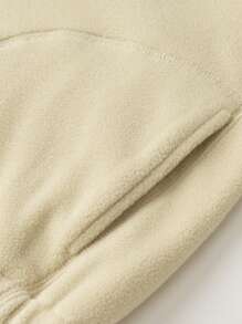 mini bala Kids' Fleece Jacket, Anti-Static Warm Outerwear For Spring