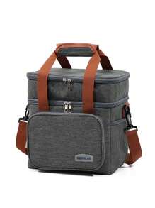 1pc S/M Double Layer Lunch Bag For Women Insulated Lunch Box For Men For Adult Reusable Lunch Tote Bag For Work, Picnic, School Or Travel Woman Lunch Box Bag Ladies School Supplies Stuff Accessories Bag For School School Accessories School Stuff