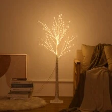 1pc 55/240 LED White Birch Tree Light, Warm White, USB & 3AA Battery Powered (Batteries Not Included), Multi-Function Modes, Holiday (Christmas, Halloween, Thanksgiving) Decoration Tree, Thanksgiving Gift, Easter Party Decor - Warm white light - View 5