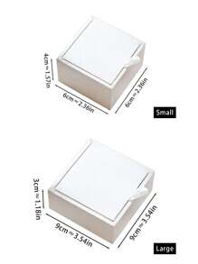 1 Pc Premium White Minimalist Wooden Jewelry Gift Box, For Rings, Necklaces, Earrings, Pins, Jewelry Storage Box, Birthday Gift Packaging