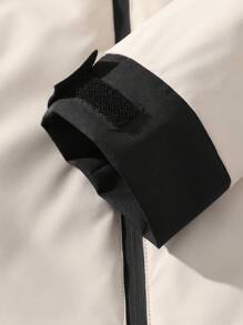 Men's Windproof And Waterproof Jacket, Casual And Breathable, With A Hood, Zipper, Long Sleeves And Pockets, Suitable For Hiking, Jogging, Cycling, Outdoor Fitness And Sports.