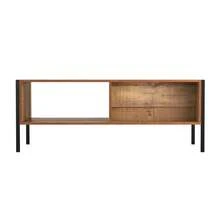 Loft & Luv Montana Indoor Wood & Metal Coffee Table, Rustic Raw Wood Look - 1 - View 6