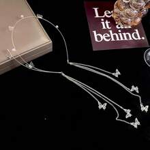 1pc Beautiful Elegant Butterfly Tassel Headband, Fashion Head Band For Women, Suitable For Wedding, Party, Celebration, Fairy Costume - Multicolor - View 13