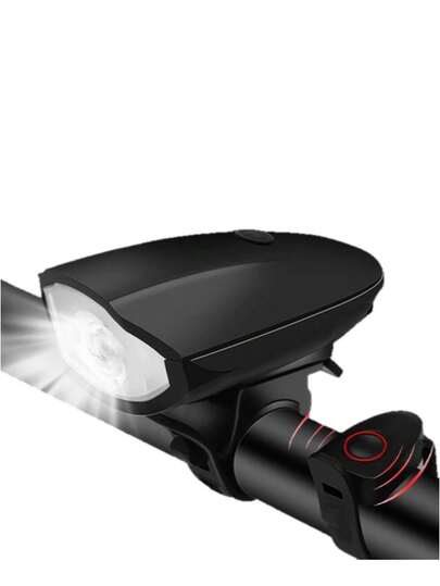Farol Para Bicicleta Com Buzina Recarregável USB Farol Bike Mtb Speed